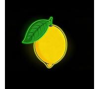 HFHungkeong Plaque de citron LED à intensité variable, décoration néon mignonne, applique murale en forme de fruit pour cuisine, bar, club, fête, magasin de fruits, restaurant, chambre à coucher