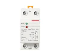 HFIGNIAHQ 1 Pcs 40A 230V Din Rail Automatic Recovery Reconnect Over Voltage and Under Voltage Protective Device Protection Relay(40A)