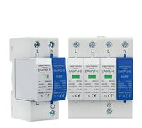 HFIGNIAHQ 2P 4P AC SPD 1P+N-PE 20KA 40AK 50KA T1 T2 275V 385V House Surge Protector Protective Low-Voltage Arrester Device(4P,275V)