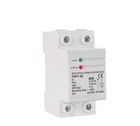 HFIGNIAHQ 40A 63A 230V Din Rail Automatic Recovery Reconnect Over Voltage and Under Voltage Protective Device Protection Relay Protector(40A)