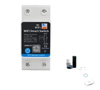 HFIGNIAHQ 63A Power Meter WiFi Smart Circuit Breakers Power Monitor WiFi Electricity Meter Energy Meter Monitoring Timer Relay