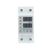 HFIGNIAHQ YC6VA 230V Dual LED Display Din Rail Adjustable Over Under Voltage Current Protective Device Protector Relay(63A)