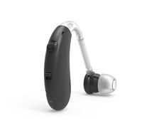 HFJEIR Amplificateur de son rechargeable - Améliorateur de voix et pour la télévision et la conversation, son Cristallin Avec Suppression léger derrière l'oreille, Noir