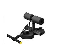 HFLWYWD Barre de redressement au sol, support de pieds pour redressements assis avec 2 ventouses élastiques et corde de traction, équipement d'entraînement des abdominaux, dispositif d'assistance pour