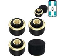 HFLWYWD Système de surveillance de la pression des pneus, capteur de pression des pneus TPMS sans fil Bluetooth en temps réel pour voitures, vélos, moteurs, universel pour iOS Android (4 pièces)