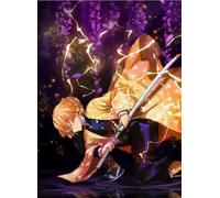 HfmQuisutron Puzzle 1000 Pièces Zenitsu Japonais Classique Bataille Personnages Anime Poster pour Fun Jouet Puzzle en Bois Adulte Kw09Zt