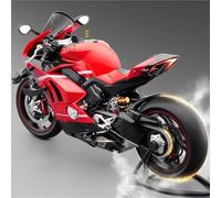 HFMXZHI Modèle réduit de Moto Collection D'ornements De Course - Loisirs Jouets, Cadeau d'anniversaire, 1/7e, pour Ducati V4S, Modèle Super Moto en Alliage Moulé sous Pression