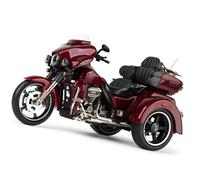 HFMXZHI Modèle réduit de Moto Modèle Réduit De Moto À Collectionner 1/12 pour Harley pour Davidson CVO Tri Glide 2021, Véhicules Moulés sous Pression(Rosso)