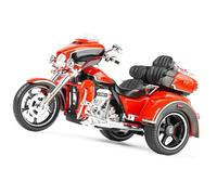 HFMXZHI Modèle réduit de Moto Modèle Réduit De Moto À Collectionner 1/12 pour Harley pour Davidson CVO Tri Glide 2021, Véhicules Moulés sous Pression(Orange)