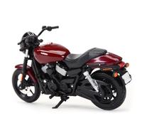 HFMXZHI Modèle réduit de Moto Modèle Réduit De Moto Collection Cadeau Jouet 1/18 pour Harley pour Davidson Street 750 2015 Véhicules Moulés sous Pression(Black Red)