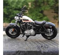 HFMXZHI Modèle réduit de Moto Modèle Réduit De Moto Course en Alliage Moulé sous Pression, Cadeau 1:18 pour Harley Forty-Eight, Édition pour Spéciale 2018 Voiture Jouet(White)