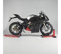 HFMXZHI Modèle réduit de Moto Modèle Réduit De Voiture Course en Alliage avec Son Et Lumière 1/6 pour Ducati V4SP2 Moto Collection, Décorations Cadeaux(Nero)