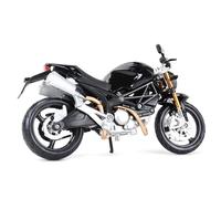 HFMXZHI Modèle réduit de Moto Modèle Réduit Moto pour Ducati Monster 696 À L'échelle 1/12, Jouets, Décorations d'anniversaire, Cadeaux, Véhicules Moulés sous Pression, Objets De Collection(Nero)