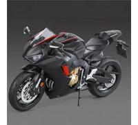 HFMXZHI Modèle réduit de Moto Modèle Réduit Moto pour H-Onda HRC CBR1000RR Fire Blade en Alliage Moulé sous Pression À L'échelle 1:9, Jouet Course Métal avec Lumière(Nero)