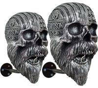 Hfnnhl Porte Casque Moto Tete de Mort, Support de Casque de Crane de Moto Fixe au Mur, Titulaire de Casque de Moto Tete de Mort, Artisanat Amovible en Résine for Décoration (Color : DD)