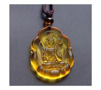 HFRSE Foxi Pendentif Bouddha Médecine/Amitābha/Tathagata/Mille Mains Avalokitesvara/Bodhisattva Statue Collier Amulette Verre Béni 1 Pièce(#5)