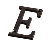 HFRSE Shu Lettres et Chiffres en métal de A à Z, de 0 à 9, numéro de Porte en Fonte de 7,5 cm, Plaque d'immatriculation à Faire soi-même, Plaque d'adresse Murale for café, Maison, avec vis(E)
