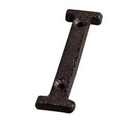 HFRSE Shu Lettres et Chiffres en métal de A à Z, de 0 à 9, numéro de Porte en Fonte de 7,5 cm, Plaque d'immatriculation à Faire soi-même, Plaque d'adresse Murale for café, Maison, avec vis(I)