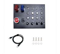 HFSAZJ Boîtier de commande central avec pince réglable et bouton rotatif, simulateur de roue et levier de vitesses pour roue SIM et roue de course (1 set)