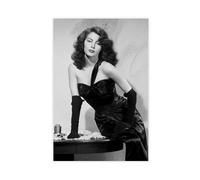 HFSEZP Ava Gardner Publiciteitsfoto C. 1944 Poster sur toile pour décoration murale de salon, chambre à coucher - 50 x 75 cm