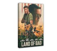 HFSEZP Poster du film Land of Bad sur toile pour décoration de chambre à coucher, bureau, chambre, cadeau 40 x 60 cm