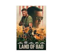 HFSEZP Poster du film Land of Bad sur toile pour décoration de chambre à coucher, bureau, chambre, cadeau 30 x 45 cm