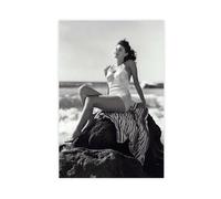 HFSEZP Poster sur toile Ava Gardner - Décoration de chambre à coucher, bureau, chambre, cadeau - 50 x 75 cm