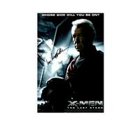 HFSEZP Poster sur toile avec autographe Ian McKellen - Décoration de chambre à coucher, bureau, chambre - Cadeau 60 x 90 cm