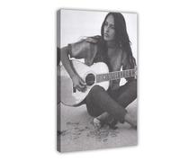 HFSEZP Poster sur toile Joan Baez, début des années 1960, décoration de chambre à coucher, bureau, chambre, cadeau, 30 x 45 cm