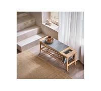 SoBuy HFSR02-N Banc à Chaussures Banc de Rangement Bout de lit Etagère à Chaussures Meuble de Rangement avec raccords à Tenon