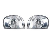 HFSWWLKJ Feux avants auto Compatible Avec Volvo Pour S80 1999-2006 Feu D'angle De Pare-chocs Avant Voiture Feux Antibrouillard Feux Latéraux Clignotants Sans Ampoule 30655423 30655422(White 1 Pair)