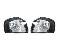 HFSWWLKJ Feux avants auto Compatible Avec Volvo Pour S80 1999-2006 Feu D'angle De Pare-chocs Avant Voiture Feux Antibrouillard Feux Latéraux Clignotants Sans Ampoule 30655423 30655422(Black 1 Pair)