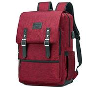 HFSX Vintage Backpack Anti Theft Laptop Backpack Men Women Business Travel Computer Backpack College Bookbag Stylish Water Resistant Vintage Backpack with USB Port Fits 15.6 Inch Laptop