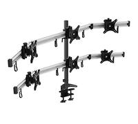 HFTEK Support de Bureau pour 6 écrans de 15 à 27 Pouces VESA 75/100 (MP260C-L)