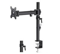 HFTEK Support de moniteur 13-34" pour écrans LED LCD - Support de bureau pour 1 moniteur - Réglable en hauteur - Inclinable - VESA 75 x 75/100 x 100