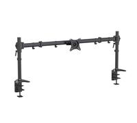 HFTEK - Support d'écran pour 1 écran, 15 kg par Bras, jusqu'à 49 Pouces, écran incurvé, pivotant, réglable en Hauteur, support de Moniteur, support de Moniteur VESA 75/100 - MS321C-N