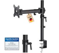 HFTEK Support Ecran PC Suppor Moniteur Arm Moniteur Stand de Bureau pour écran Support de Table pour Moniteur jusqu'à 13-34 Pouces HF27DB