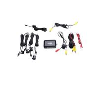 HFVUYAR Radar Recul Voiture Parcage Kit de capteur de stationnement de Voiture de Navigation Radar de recul indicateur d'alerte sonore système de sonde capteur à 4 sondes