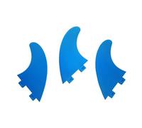 HFWRDVJCM Dérives de Surf G5, dérives FCS M Tri Fins, ailerons de Planche de Surf en Plastique for shortboard Thruster, Ensemble de 3 dérives en Nylon(Black)