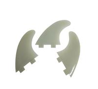 HFWRDVJCM Dérives de Surf G5, dérives FCS M Tri Fins, ailerons de Planche de Surf en Plastique for shortboard Thruster, Ensemble de 3 dérives en Nylon(Light Yellow)