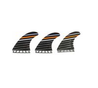 HFWRDVJCM Dérives Thruster Surf en Carbone nid d'abeille et Fibre de Verre for Planches de Surf AM2 SuperE Rasta(Smoke Stripe)