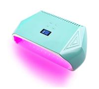 HFWRDVJCM Lampe de séchage de Gel à Ongles à LED Rechargeable sans Fil 128 W Pro Cure Grande Lampe de séchage à LED UV for Ongles à 2 Mains(Green)