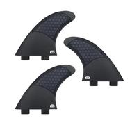 HFWRDVJCM Palmes Twin Tab, Demi-Carbone et nid d'abeille, en Fibre de Verre G5/G7, for Planches de Surf, avec vis de réglage Tri Fin(F1-G7 halfcarbon)