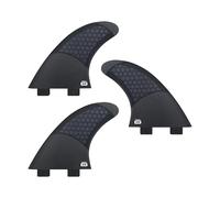 HFWRDVJCM Palmes Twin Tab, Demi-Carbone et nid d'abeille, en Fibre de Verre G5/G7, for Planches de Surf, avec vis de réglage Tri Fin(F1-G5 halfcarbon)