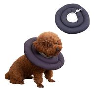 HFYRBDKSPI Collier cône Doux pour Chiens après Chirurgie, Alternative pour empêcher de lécher, Coussin Cervical Confortable,Dark Gray,M