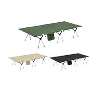 HFYSGVO Lit de Camp ultraléger et Pliable, 90 cm Large, Portable, Haut Bas, Double Usage, for randonnée, Voyage, Couchage(90cm Widened Four)