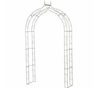 HG 123325 Arche de Rose Métal Argenté 140 x 40 x 252 cm