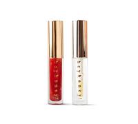 HG AESTHETICS Duo Lèvres Rouges Brillantes - HeyHoney Miel Lip Repulpant & Sérum Nourrissant (10ml) + Huile Repulpante Lèvres Pastèque Teinte HeyHoney avec Acide Hyaluronique, Huiles Végétales & SPF