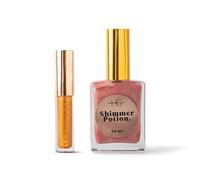 HG AESTHETICS Kit de brillance d'été - Huile à lèvres HeyHoney (10 ml) + élixir brillant huile de séchage (50 ml) | Duo hydratant pour des lèvres et une peau éclatantes (rayon de soleil rose + mangue)