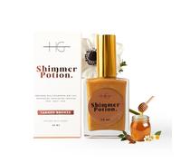 HG AESTHETICS Shimmer Potion Huile Sèche Scintillante au Miel - Huile Hydratante Corps & Visage - Bronze Hâlé Sublime, Peau Lumineuse & Douce (50ml)